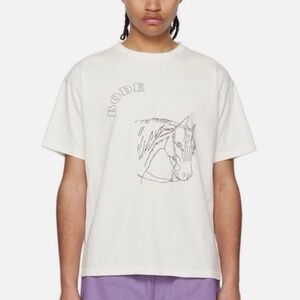 ★NWT Bode Embroidered Pony T-shirt Cream Size XXS★